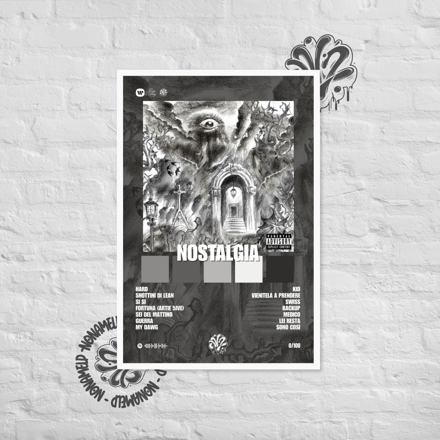 Nostalgia | Tony Boy | Poster in carta semilucida classica con cornice in legno A3 (29.7 x 42  cm)
