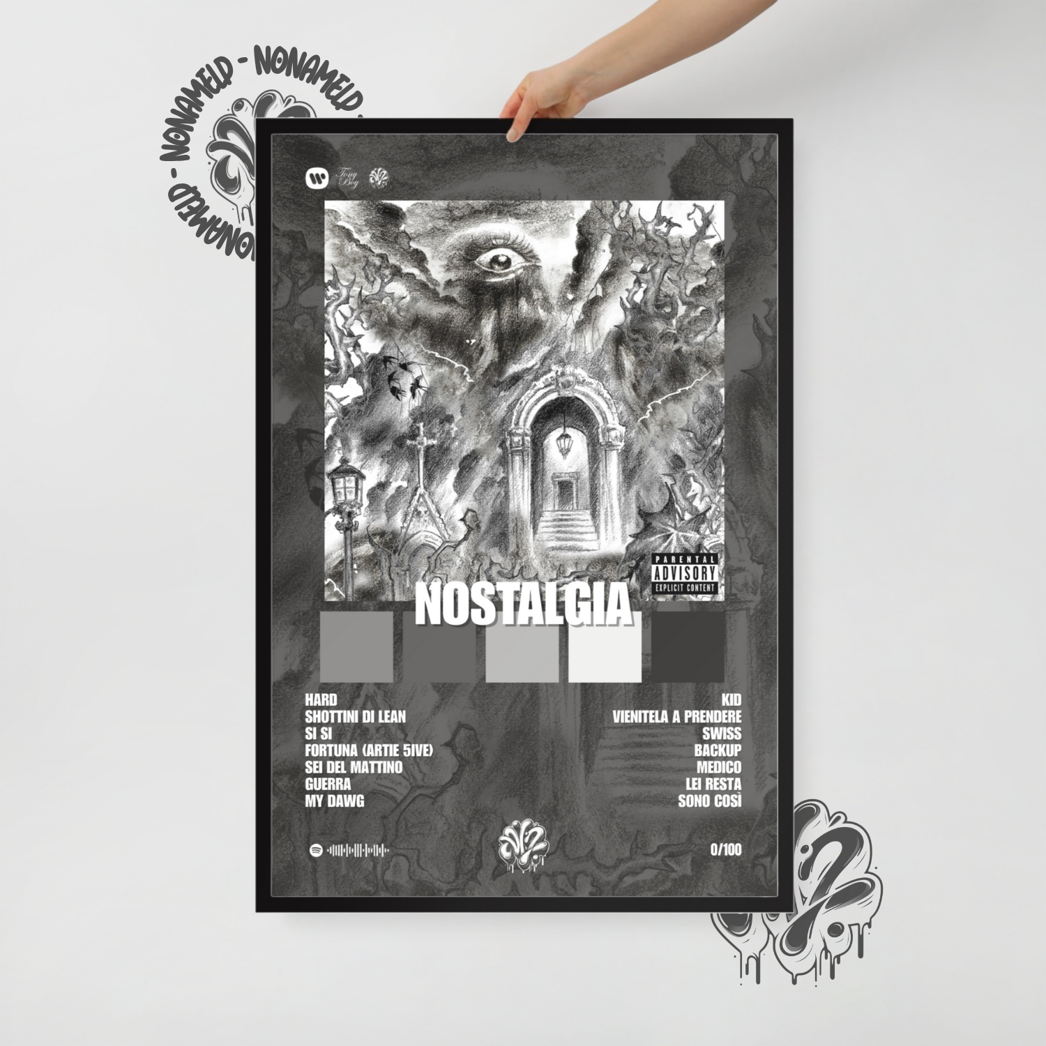 Nostalgia | Tony Boy | Poster in carta semilucida classica con cornice in legno A3 (29.7 x 42  cm)